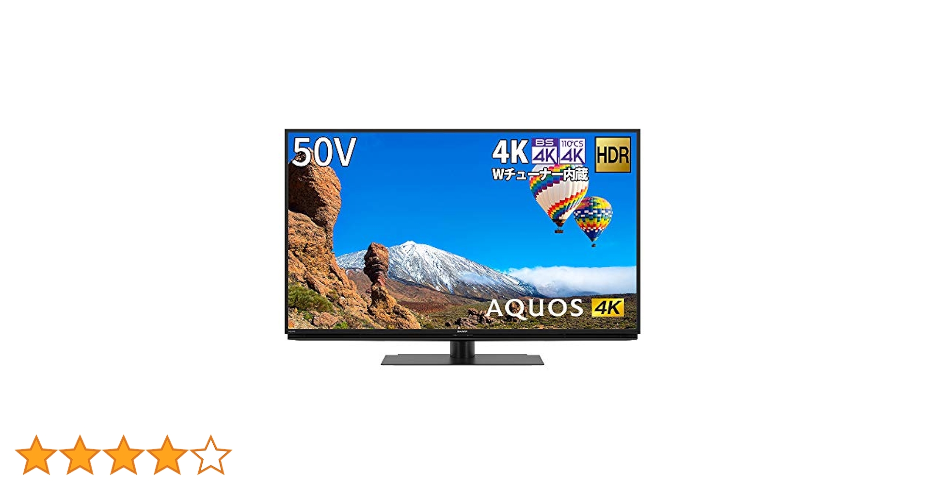 Amazon.co.jp: Sharp Aquos 4T-C50CH1 50V LCD TV, 4K with